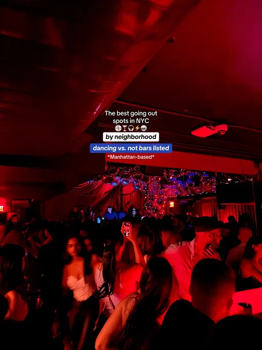 Here’s all the best going out spots by neighborhood including which are for dancingggg💃‼️ #nycgoingout #nycbars #thingstodoinnyc #westvillage #nycspots 
