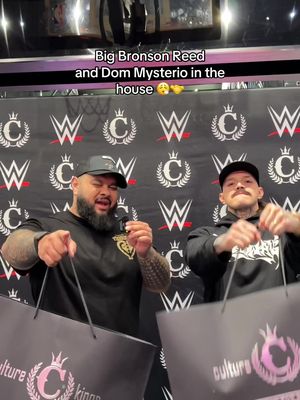 Big Bronson Reed and Dom Mysterio in the house, how bout that 🤝 @WWE 