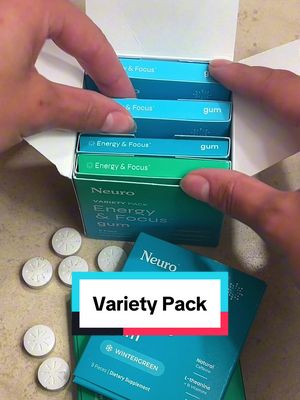 Listen to the sound of all your favorite flavors in one pack ⚡️ Energy & Focus Variety Pack is now available on TikTok Shop 🛍️ #neuro #neurogum #varietypack #energyandfocus #asmr 
