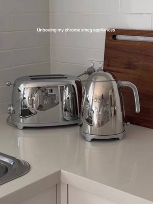 No hiding from chrome 🫠 #Home #chrome #smeg #asmr #unboxing 