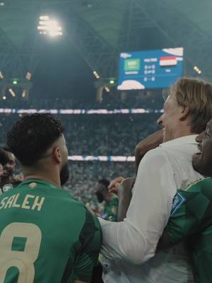 مدربنا يستحق الفرحة 💚🇸🇦 #مع_الأخضر_قدام #المنتخب_السعودي 