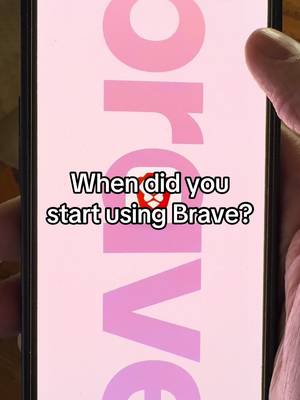 How long have you been using our privacy-first browser? #bravebrowser #techlife #privacymatters #mobileapps 
