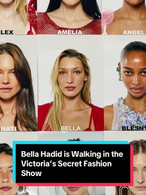 She’s baaaaack! Bella Hadid is walking in the Victoria’s Secrets Fashion Show 2025. #BellaHadid #victoriassecret #victoriassecretfashionshow #VSFS 