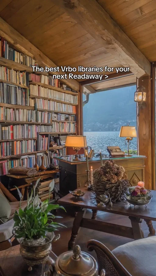 Travelers are swapping screens for stories and jet-setting to cozy retreats where the pages (and the conversations) never end. 📚 From weekend escapes with your book club or a screen-free getaways with loved ones, these reading retreats will rewrite how you vacation. Head to the link in our bio to learn more about Readaways and the latest trends in travel. #Vrbo #UnpackTravelTrends #Readaway #ReadingRetreat #BookTok 