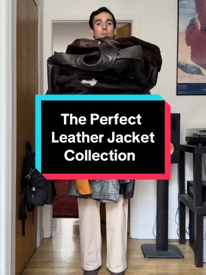 Let me know your favorite! Is it excessive? Yes. But do I love all my leather jackets? Also yes. Do I still want a couple more? You bet. #leatherjacket #fashiontok #fashiontiktok #closettour #leathertok