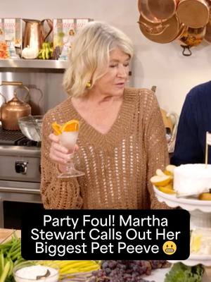 @marthastewart just revealed her biggest party no-no for hosts. 👀 What’s your biggest pet peeve when you’re a guest at someone else’s party? 🎉 #MarthaStewart #HolidayHosting
