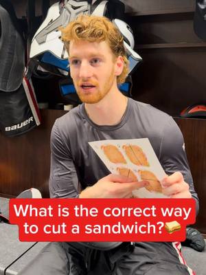 “don’t get mad at me”😭🥪 #blackhawks #NHL #sandwich #journalism 