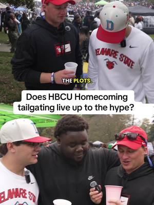 We experienced the most ICONIC tailgating spot at Delaware State 👀 (YouTube video dropping Friday - Link in Bio)  #cfb #CollegeFootball #hbcu #tailgate #delawarestate 