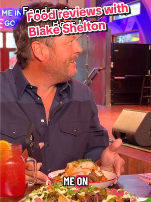 Looks like @Blake Shelton approves of our new menu at Ole Red! 🐾😅 #BlakeShelton #OleRed #LasVegas #Foodie #Food 