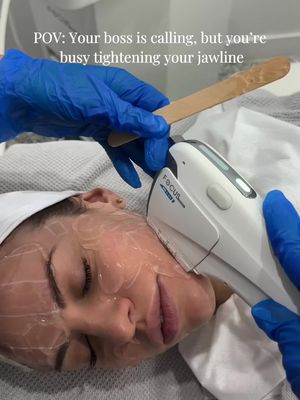 When self-care calls, we always answer 📞✨ HIFU Face → lift, tighten, define — naturally 🖤 #EliteBodyContouring #HIFU #HIFUFace #SkinTightening #JawlineGoals #NonSurgical #SkinClinic #BeautyTok #CollagenBoost