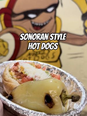THIS UNDERRATED FOOD CART 🌭 Serving unique Sonoran-style hot dogs in Phoenix!! These hot dogs are BACON wrapped 🥓 plus they have handmade bread from La Reyna Bakery next door which makes them so good 🤩 They’re only $6, and perfect for a quick bite for lunch or dinner. You can load them up on toppings!! They were absolutely delicious 🤤 They’re open LATE too and even have seating. Check out these Phoenix locations, they’re permanent so they’re always parked here and you can just search on Google for “Nogales Hot Dogs” to find them anytime.  1️⃣ 3519 W McDowell, Phoenix, AZ (location I visited)📍  Will you be grabbing a Sonoran-style hot dog when you have the late night munchies? 🌭  • #phoenixarizona #hotdogs #foodtrucks #azfoodie 
