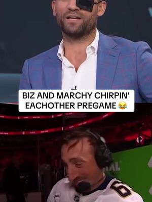 Biz and Marchand is pure comedy 😂 #NHL