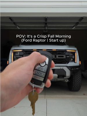 Crispy Fall Morning Startup 🦖 #fordraptor #fallmorning #morning #coldstart #asmr  @Ford Motor Company 