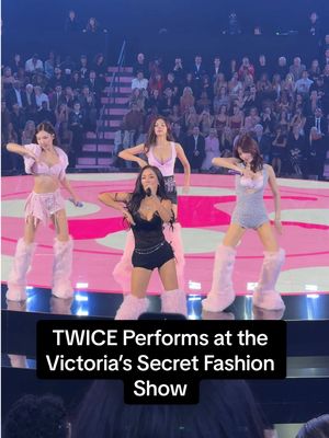 Leave it to the girls of #TWICE to bring the house down. The K-Pop group just performed #ThisIsFor at the #VSFashionShow, flanked by supermodels, of course. 