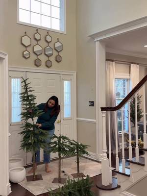 The viral alpine trees are back in stock! When do you start decorating for the holidays? I start in November , yes this is last years video 💁🏻‍♀️ I am not a Halloween person so I kinda want to start early this year but we shall see :) #amazonfinds #holidayseason #founditonamazon #homefinds #homeideas 