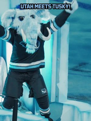 welcome to the league, Tusky! @Tusky #utahmammoth #NHL #mascot #hockey 