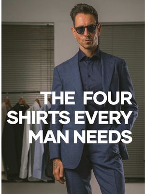 4 Essential Shirts Every Man Needs | Men’s Wardrobe Basics  Every stylish man needs a strong foundation in his wardrobe — and it starts with the right shirts. In this video, I’m breaking down the 4 essential shirts every man should own:  • White shirt: timeless and versatile, works with any suit or tie.  • Pale blue shirt: elegant, perfect for both office and evenings.  • Navy shirt: sleek, bold, and ideal for monochrome styling.  • Black shirt: refined, mysterious, and always a statement. From date nights to boardrooms, these shirts will cover every occasion and instantly upgrade your style. Which one do you wear most often? Drop it in the comments. #MensStyle #WardrobeEssentials #mensfashion 