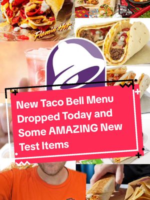 Taco Bell just released an entire MENU nationwide along with some test items that look absolutely amazing! Available today is the new Frank's Red Hot x Diablo lineup which features a new Frank's x Diablo ranch sauce that brings with it the return of both crispy chicken and NACHO FRIES. We're also getting the NEW Flamin' Hot Grilled Cheese Burrito that has FLAMIN HOT RICE and Fritos! And then the new Strawberry Vanilla Cream Soda Freeze is going to all stores as well. For the test items... they look incredible! They're testing new Gordita Crunch Sliders, Diablo Chicken Nuggets, Fajita Cantina Menu, Crispy Chicken Crunchwrap Sliders, and a new Queso option. Which ones are you wanting to try? . . . . #tacobell #tacos #franksredhot #nachofries #fastfood