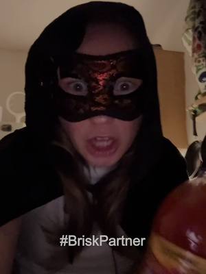 #BriskPartner Surprise! I am your leader! Bet you couldn't tell til I took off this awesome mask. HA! Head on over to IG to see how you can get a Briskening Kit of your own and join me, your fearless leader, Veronika.