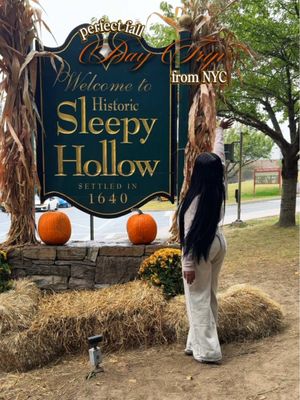 Perfect Fall Day Trip To Sleepy Hollow, NY 🎃🕯️🍂  🚊No Car Needed 40 Mins From NYC  #sleepyhollow #thingstodoinny #daytripideas #fallthingstodo #halloween 