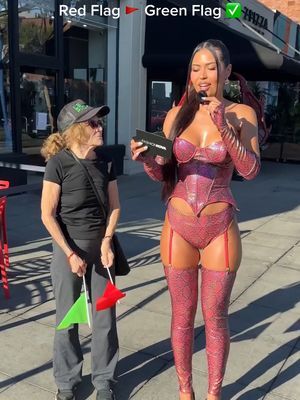 Are these red flags or green flags? 🚩 🔎 Breathing Fire Dragon 5 Piece Costume Set #fashionnova #Halloween #interview #streetinterview