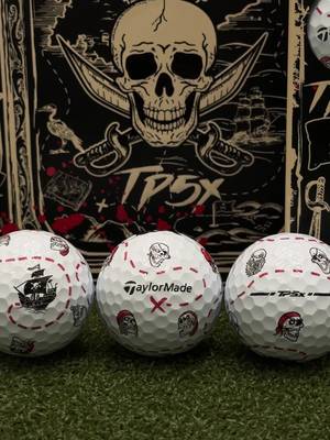 Hunting treasure and pArrrrs with the new TaylorMade limited-edition TP5 & TP5x pix Pirates golf balls. 🏴‍☠️ #golf #golftiktok #golfball #taylormade #golftown 