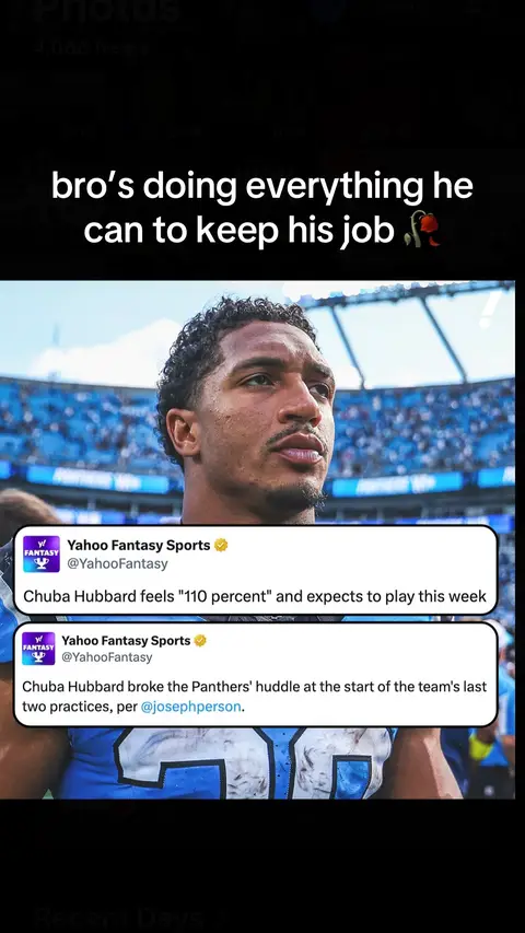 this backfield is gonna be interesting 👀 #fantasyfootball #nfl #chubahubbard #ricodowdle 