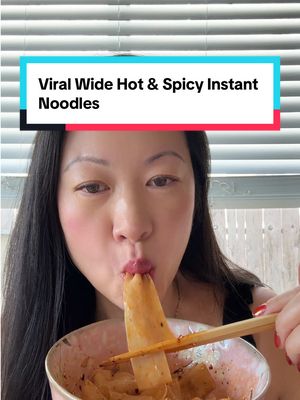 🔥 Viral wide instant noodle taste test! 🔥 These hot & spicy noodles have been all over TikTok — chewy, wide, and seriously addictive 🍜🌶 Trying them for the first time… will I survive the heat? 🥵 Would you try this viral noodle? #ViralNoodles #TikTokFood #foodreview #NoodleTok #FoodTok
