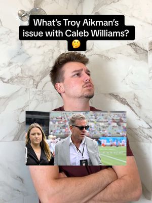 Troy Aikman seems to have some sort of beef with Caleb Williams… 🤔 Now we’re hearing from Caleb himself Aikman ghosted him with the pregame production meeting…  What’s the deal here?  #nfl #football #calebwilliams 