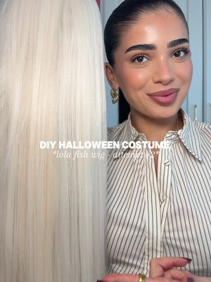 this is about to look SO GOOD…😍 #halloweencostume #lolafish 