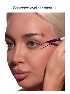 Eye-liner hack for hooded eyes ✨ @Vika_bodro💄 #Eyeliner 