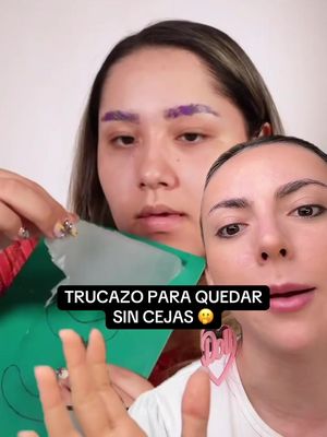 Truquito de @Bydaany | Makeup para quedar SIN CEJAS! 🤨 ven un cambio o lo sigo haciendo normal? #makeuphacks #maquillaje 
