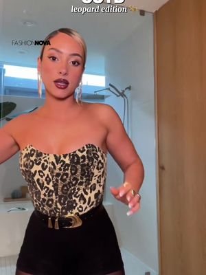 Corset. Leather. Attitude. Repeat 🐆🔥