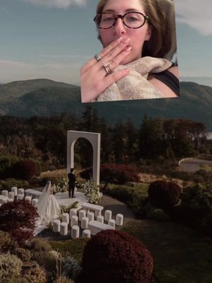 Villa Eyrie & she’s only 30 min from Victoria ?! Guys this venue is so good 😭  Photos done by the best Jordana Dickson & Design & rentals by the queen Kristee from Fresa Weddings/Kay and Tee Boutique Rentals!!  #vancouverwedding #bcwedding #vancouverweddingvenue #bcweddingvenues 