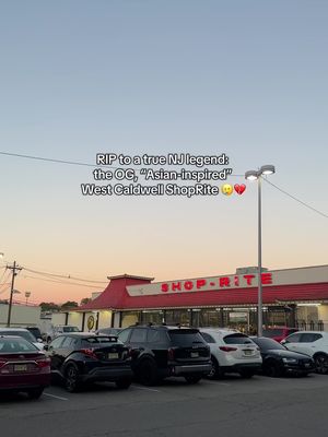 goodbye OG West Caldwell ShopRite 💔 you didn’t quite make sense, but you’ll be missed anyway   This location is closing on 10/18, ahead of the grand opening of the new Bloomfield Avenue one. 