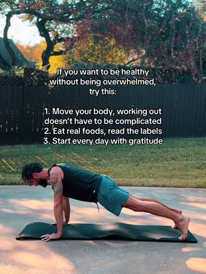 If you want to feel healthier without overthinking it, start small: move daily, eat real food, and be grateful every morning. #wellnessjourney #healthylifestyle #mindsetmatters #dailyhabits #gratitude #fitnessmotivation #wellnesstok #healthyhabits