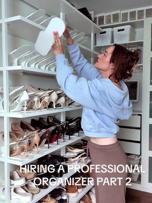 hiring a professional organizer part 2!! I hired a professional organizer to declutter my closet and teach me organizing tips that I can share with you guys! tag someone who’s a shoe lover and needs this in their closet 👠🧹 @Bloom Nutrition #bloompartner 