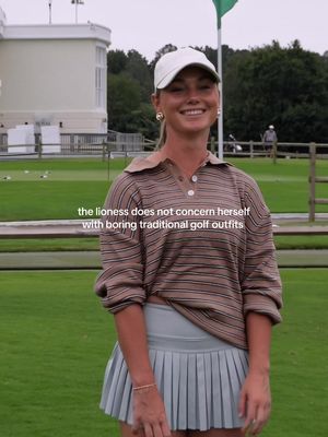 golf course=fashion show #fyp #golfer #lioness 