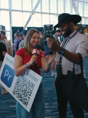 The only thing better than editing on #Premiere is editing on #Premiere with other creators. 🧑‍🤝‍🧑 Watch as we collaborate with @VidSummit attendees on-the-go! #videoediting