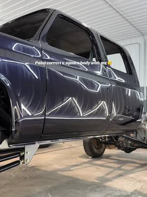 This thing is going to be crazy once it’s done! #paintcorrection #pov #rotary #squarebody 
