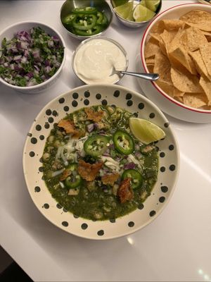 green chicken chili
