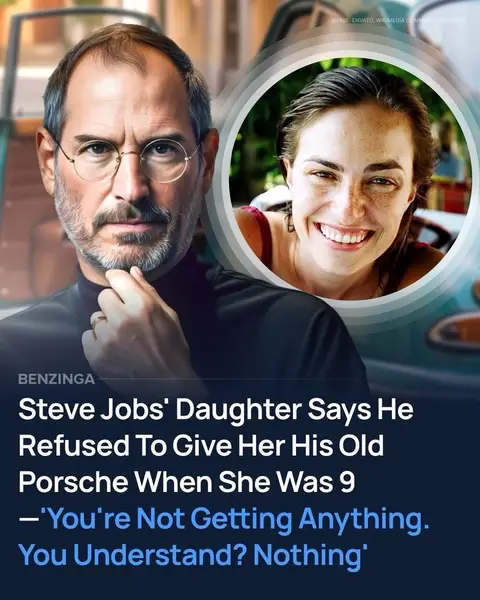 Before she wrote a memoir or inherited millions, Lisa Brennan-Jobs was just a 9-year-old hoping her father, Steve Jobs, might one day give her his old Porsche. Instead, he snapped: "You're getting nothing." In her 2018 memoir Small Fry, Lisa recounts this moment not for the car, but for what it revealed — the emotional distance and pain in her relationship with her father. Jobs had denied paternity when she was born in 1978, and only began paying minimal child support after a court-ordered DNA test. Lisa was raised by her mother, Chrisann Brennan, often on welfare. Though Jobs eventually offered more financial support - cars, tuition, a $400,000 home — Lisa said it was always a struggle: "He was cheap as he could be." Even at Harvard, he refused to pay for her senior year; friends covered it, and Jobs reimbursed them later. After his death in 2011, Lisa received a multimillion-dollar inheritance, though most of his $10.8 billion fortune went to his wife, Laurene Powell Jobs, who said she had no plans to pass it on. Lisa's memoir doesn't aim to vilify Jobs but portrays the emotional complexity of their relationship — marked by longing, rejection, and a daughter seeking more than just money.  What surprised you the most about this? 
