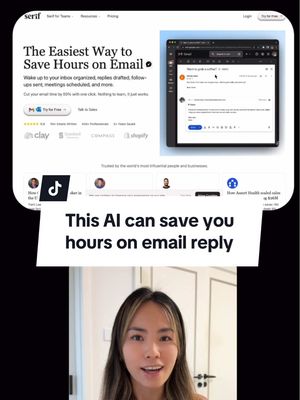 Use my code JOANNAYUNG to get 14 days free with Serif AI — trust me, you’ll want to try this one. When I broke my arm, typing was impossible, and my inbox was chaos. Serif AI literally saved me — it drafts my emails in my own voice so I just review and hit send. Now what used to take hours takes minutes. If you’re constantly buried in emails or just want your time back, this will change your life 💻✨ #ai #aitools #aitool #serifai #aitoolsforbusiness 