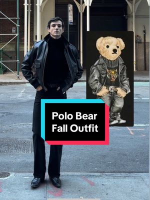 Does anyone do fall styling quite like Ralph Lauren and the Polo Bear? #fashiontok #fashiontiktok #ralphlauren #polobear #mensfashion 