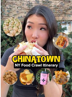 steal my chinatown food crawl itinerary!! This one’s for Flushing, which is known to be bigger, better, cheaper, and more authentic than Manhattan Chinatown. BUT if that’s what you’re looking for, I have a food crawl video of Manhattan Chinatown, too!!  This food crawl hits 9 spots in 4 hours and ranges from soup dumplings to rice rolls, flaky chinese chicken sandwiches to peking duck buns, crab roe noodles and even dessert like tofu pudding, mochi and boba!  EVERYTHING is typically just a 2 minute walk from each other and you can get there via the Flushing Main Street subway stop :)  Watch my video for details like what to get! But at a glance… Stop 1: Liu Liu Shen Jian Wang (New World Mall)  Stop 2: Fu Yuan  Stop 3: Shanghai You Garden Stop 4: White Bear  Stop 5: Xie Bao (New York Food Court)  Stop 6: Soybean Chen Flower Shop Stop 7: Gao Xiao Pa Stop 8: Molly Tea (or any boba shop really!)  Stop 9: Soybean Mochi Cart  #chinatown #flushing #foodcrawl #cheapeats #nyceats #chinesefood #dumplings #mochi #tofu 
