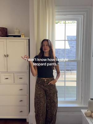 leopard pants are so fun 🐆 #outfitideas #outfitinspo 