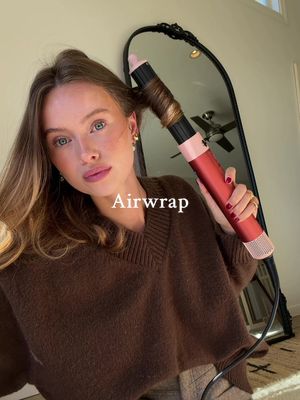 Dyson airwrap on mid length hair 