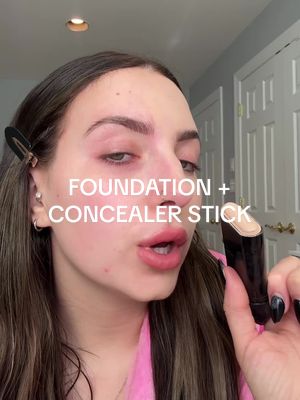 concealer + foundation in one stick for under $10 (with a built in brush!). This is literal magic Wasting shade “3”  🎁 buy 2= free lippie right now (limited time!) #foundation #foundationstick #concealerhack #concealerstick #affordablemakeup 