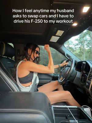 It’s like driving a monster truck 😭🤘🏻💪🏻⚔️ #f250 #couplecomedy #comedy #relatable #war @Tay 