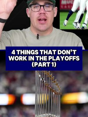 Part 1. Things that don't work in the playoffs 👀 #MLB #baseball #playoffs